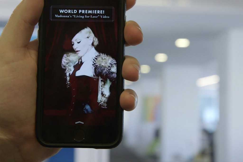 madonna living for love snapchat
