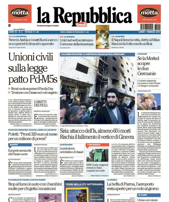 La Repubblica Affari e Finanza