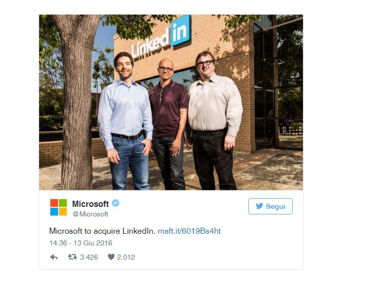 microsoft tweet
