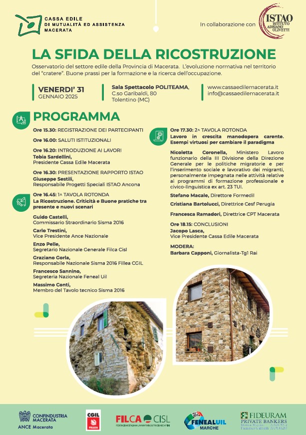ricostruzione post-sisma cassaedile